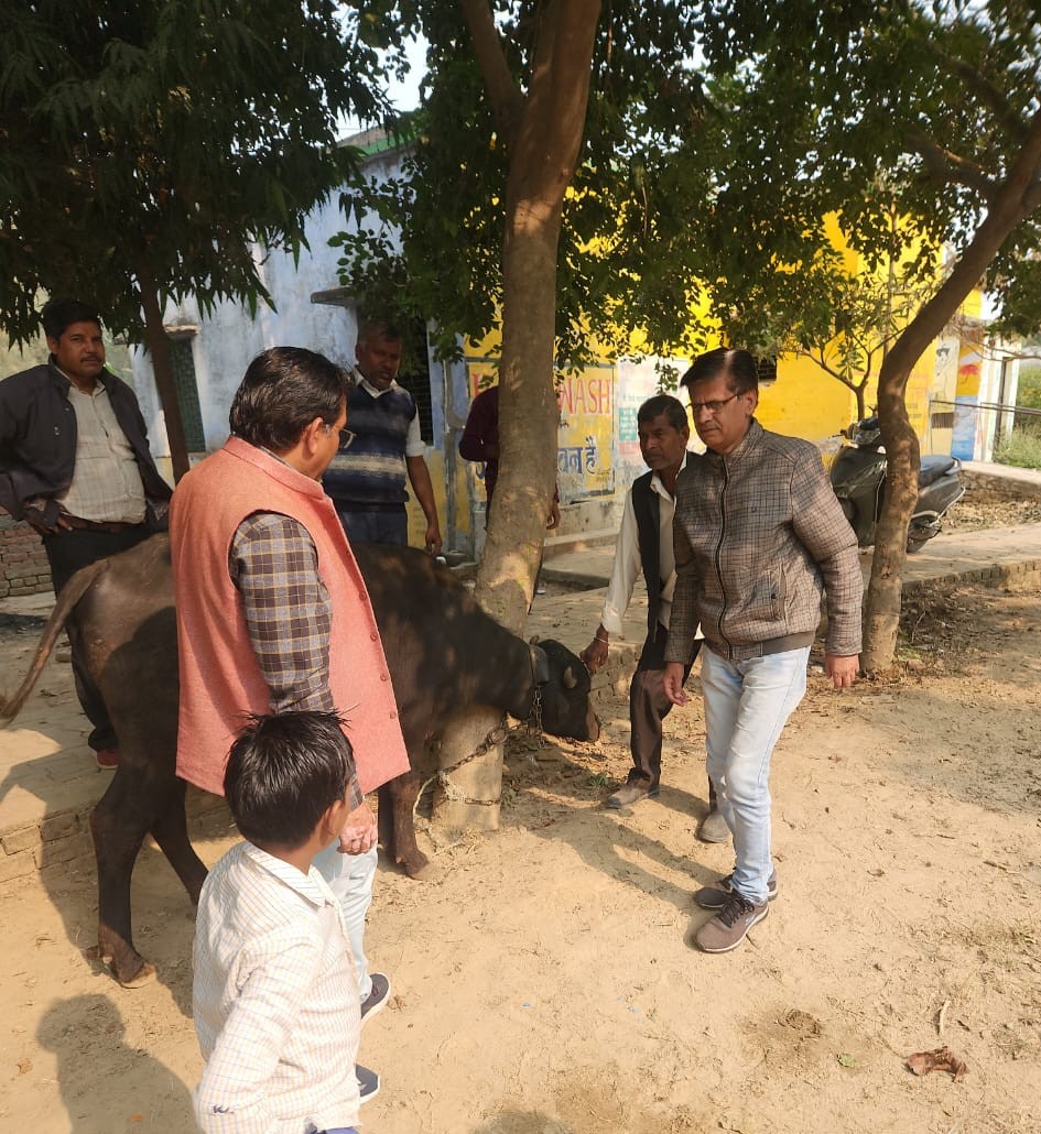 आज दिनांक-23-11-2023को विकास खण्ड हाथरस क्षेत्रान्तर्गत गांव गँगचौली मे पशुपालन विभाग द्वारा पँ०-दीनदयाल उपाध्याय आरोग्य पशुमेला/पशुचिकित्सा शिविर का आयोजन किया गया-डा०-दिनेश कुमार शर्मा चीफ एडीटर एम.बी.न्यूज-24💐💐💐💐💐